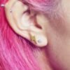Lightning Bolt Barbell Ear Piercing Stud