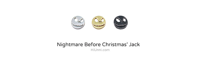 ear_studs_piercing_Cartilage_korean_asian_style_barbell_cheater_fake_plug_jack_nightmare_before_christmas