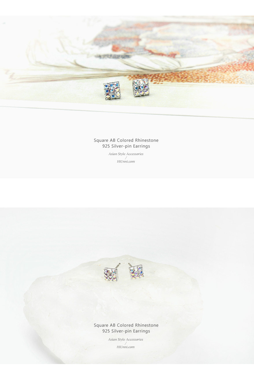 accessories_ear_stud_earrings_korean_asian-style_Rhinestone_925-silver_Rhodium-Plated_Nickel-Free_Square_AB_Aurora-Borealis_1