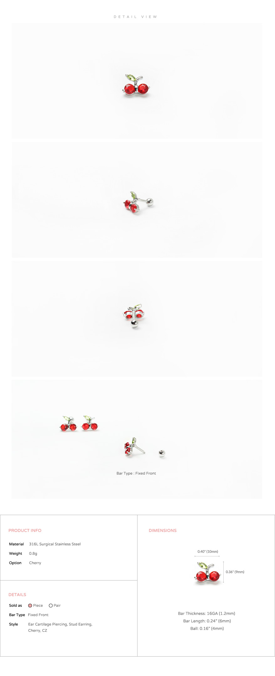 ear_studs_piercing_Cartilage_16g_316l_Stainless_Steel_earring_tragus_korean_asian_style_barbell_cherry_gem_cubic_cz_2