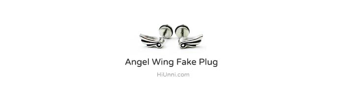 ear_studs_piercing_Cartilage_earrings_16g_316l_Surgical_Stainless_Steel_korean_asian_style_jewelry_fake_plug_Gauge_Angel_wing_2