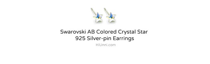 Jewelry_accessories_ear_stud_earrings_korean_asian-style_925-silver_Nickel-Free_Swarovski_Crystal_Rhodium_AB_star_2
