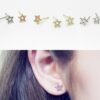 Czech Crystal Star 925 Silver-pin Earrings