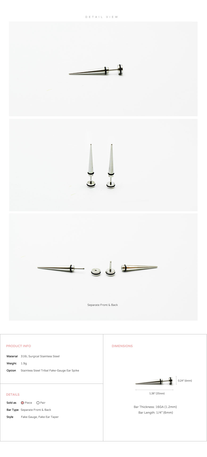 ear_studs_piercing_Cartilage_earrings_16g_316l_Surgical_Stainless_Steel_korean_asian_style_jewelry_fake_Gauge_taper_3