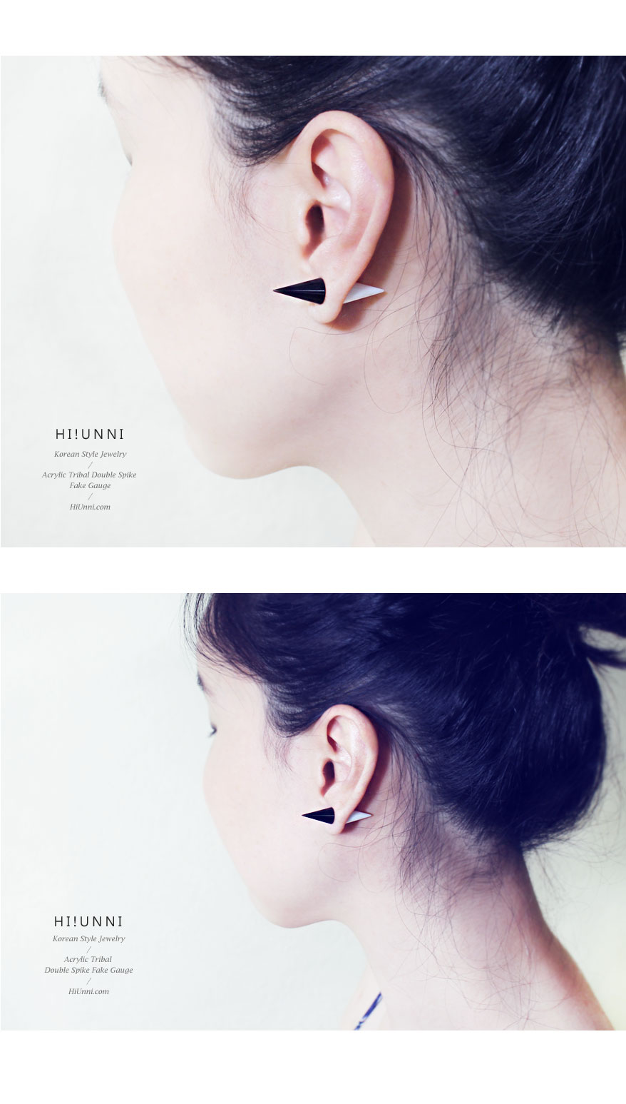 ear_studs_piercing_Cartilage_earrings_16g_316l_Surgical_Stainless_Steel_korean_asian_style_jewelry_fake_Gauge_taper_Acrylic_Tribal_Double_Spike_5