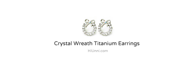 accessories_ear_stud_earrings_korean_asian_style_jewelry__titanium_nickel-free_crystal_wreath_ribbon_1