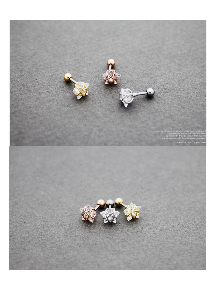 ear_studs_piercing_Cartilage_korean_asian_style_barbell_wire_frame_Star_4