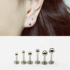 16g Labret piercing 2,3,4,5 mm Ball Straight Barbells, cartilage earrings tragus helix piercing / Body Jewelry