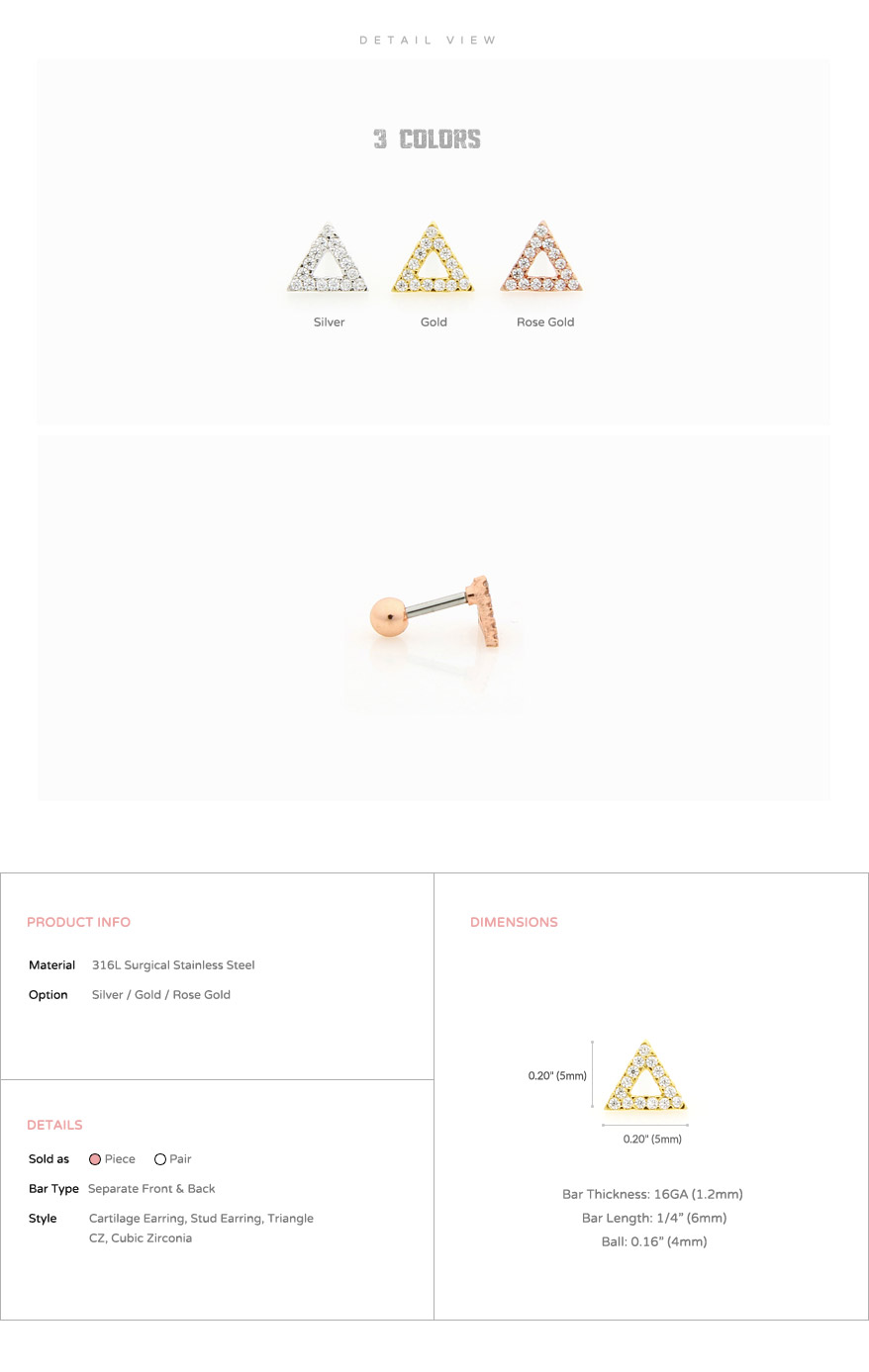 ear_studs_piercing_cartilage_earrings_16g_316l_surgical_stainless_steel_jewelry_barbell_rose_gold_helix_conch_labret_triangle_5