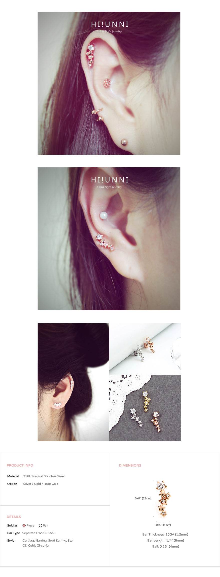 ear_studs_piercing_cartilage_earrings_16g_316l_surgical_stainless_steel_korean_asian_style_jewelry_barbell_rose_gold_helix_conch_labret_star_4