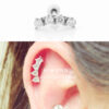 16g dainty 4 studs cartilage earring, helix piercing ear stud, helix earring, conch earring, 316l surgical steel, sold as piece