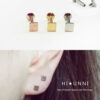 16g Square Internally threaded labret / tragus ear stud / cartilage earring / body jewelry / monroe / 316l surgical steel / sold as piece