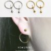 20g Hoop back earrings, IP Gold over 316l stainless steel, Sold as a pair