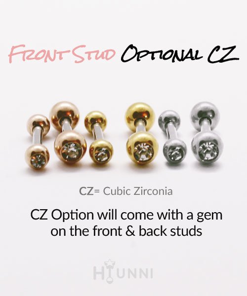 Lobal Domination Stainless Steel 20g Chain Link Earrings - IP Finish, Single Chain Free Falling Two Bars