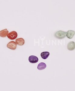 Alternative view of Handmade 20g, 16g Natural stone dangle cartilage ear stud, Helix chain earring, 316l surgical steel, Cartilage earring, Flat back Labret bar(optional), 1pc